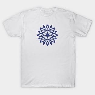 Blue Mandala Pattern T-Shirt